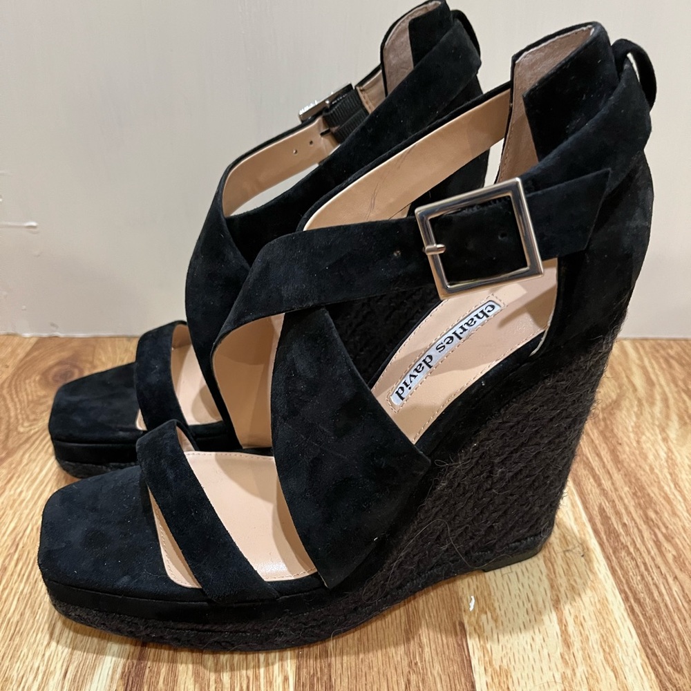 Charles David wedge sandals 8.5